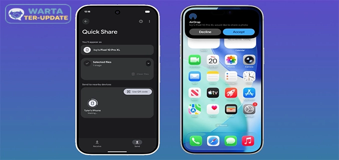 Inovasi Pixel 10 Quick Share Kini Dukung Pengiriman File AirDrop