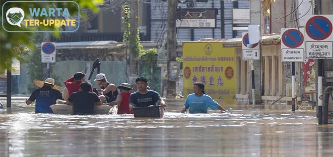 Thailand Alami Banjir 13 Korban Tewas & Evakuasi Massal Dimulai