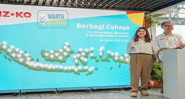 AZKO Donasi150 Ribu Lampu LED untuk Kurangi Emisi Karbon