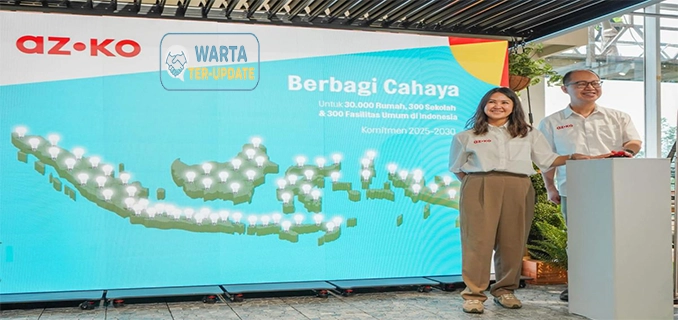 AZKO Donasi150 Ribu Lampu LED untuk Kurangi Emisi Karbon