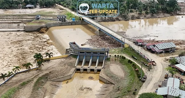 Bendungan Jambo Aye Rusak Usai Banjir Bandang di Aceh Utara