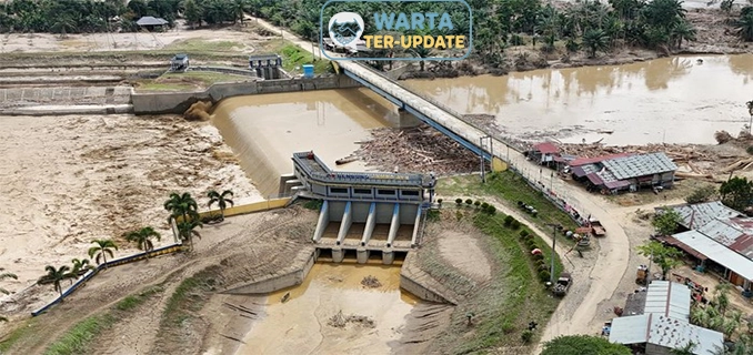 Bendungan Jambo Aye Rusak Usai Banjir Bandang di Aceh Utara