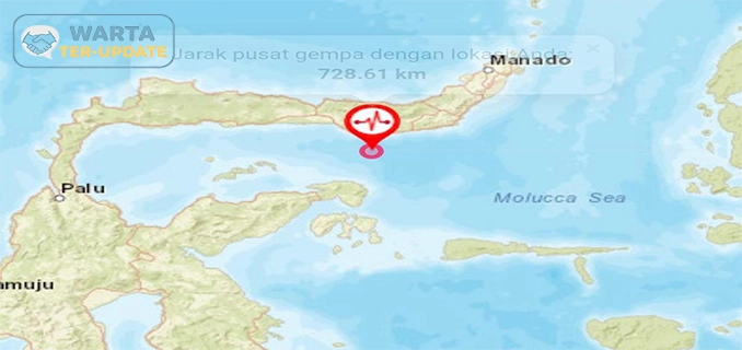 Gempa M 5 Bolaang Mongondow Utara Sulut Terjadi Pagi Ini