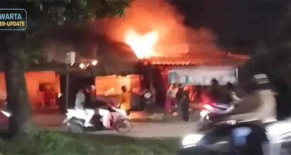 Kebakaran Rumah Makan Katulampa Bogor 2 Korban Luka-Luka