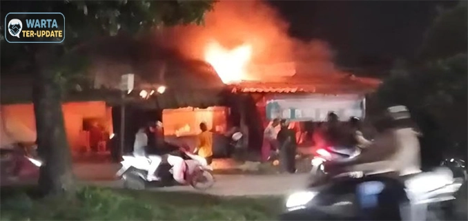 Kebakaran Rumah Makan Katulampa Bogor 2 Korban Luka-Luka