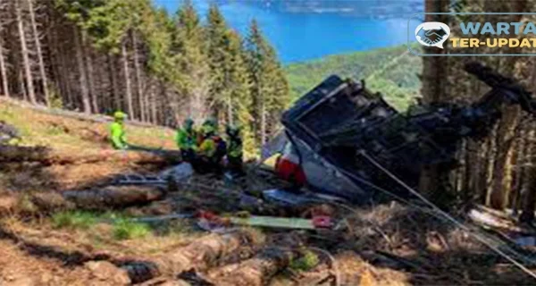 Kecelakaan Kereta Gantung di Italia 4 Orang Terluka Kronologinya