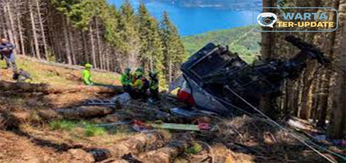 Kecelakaan Kereta Gantung di Italia 4 Orang Terluka Kronologinya