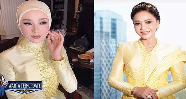 Adu Gaya Maia Estianty & Mulan Jameela Kuning di Lamaran