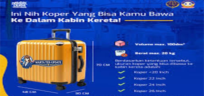 Batas Ukuran dan Berat Koper Kabin Kereta Api