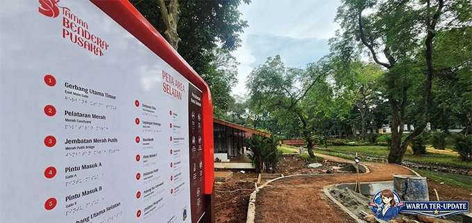 Taman Bendera Pusaka Segera Dibuka Jogging Track 1.2 Km