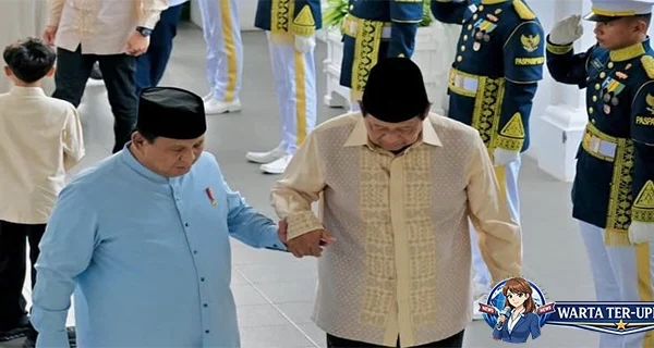 Momen Prabowo Sambut SBY & Jokowi di Open House Lebaran
