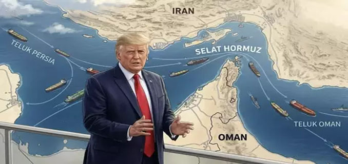 Presiden Trump Instruksikan Hancurkan Kapal Iran yang Blokade Selat Hormuz